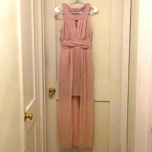 Elegant Glittery Light Pink Dress